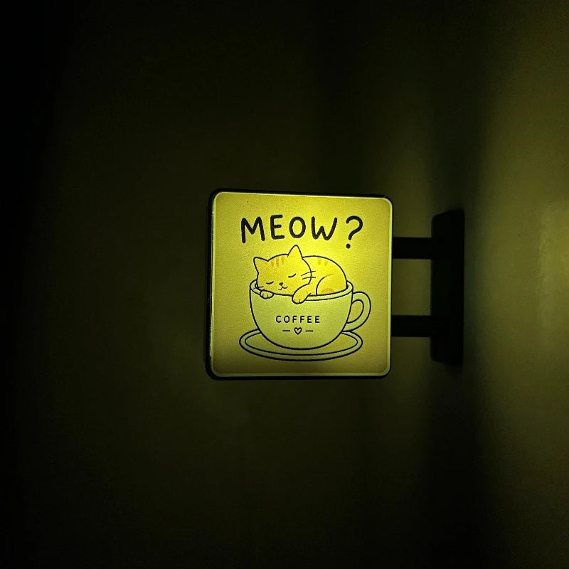 Magnetic Led Sign For Coffee Corner