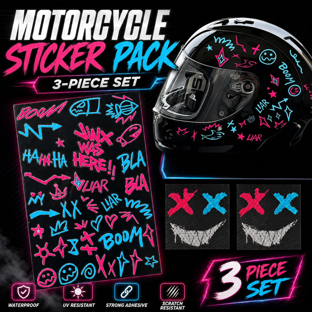 Graffiti Motorcycle Decor Stickers