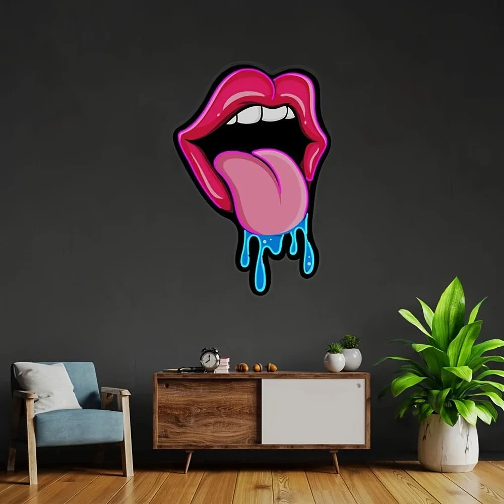 Lips LED Pink Neon