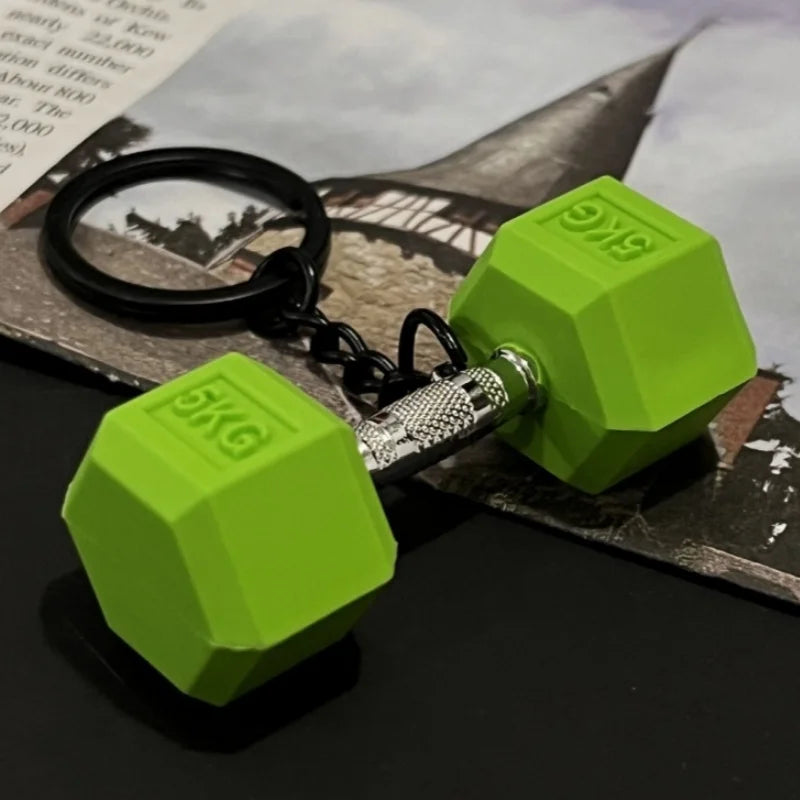 Dumbbell Keychain