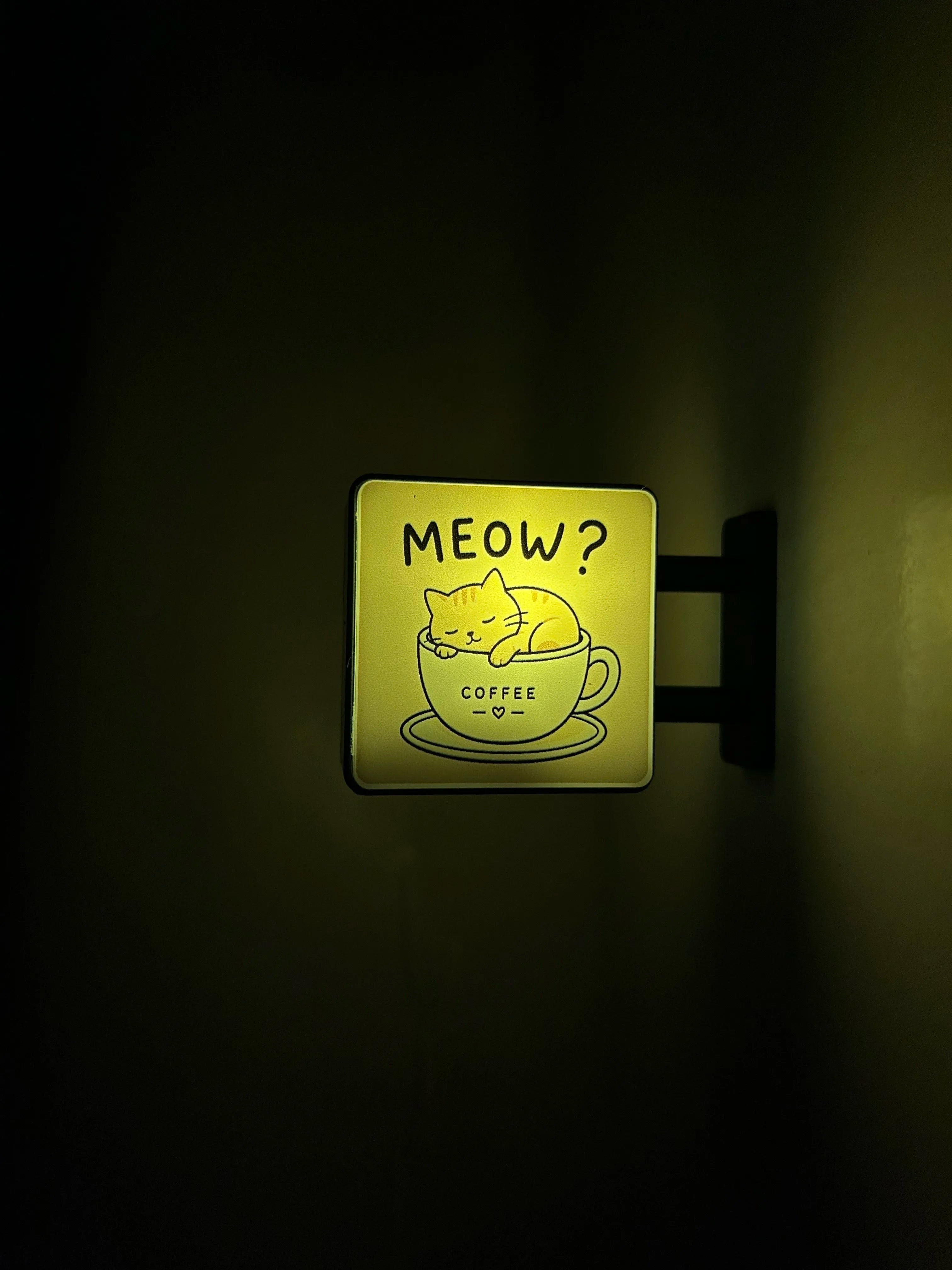 Magnetic Led Sign For Coffee Corner