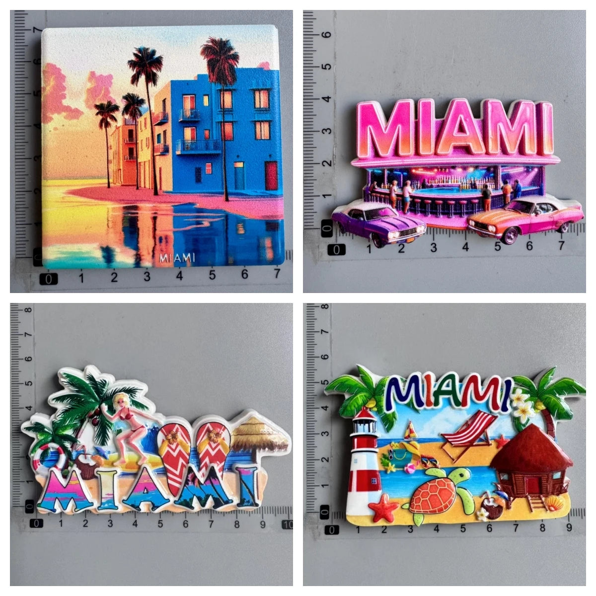 Miami Sunset  magnet fridge