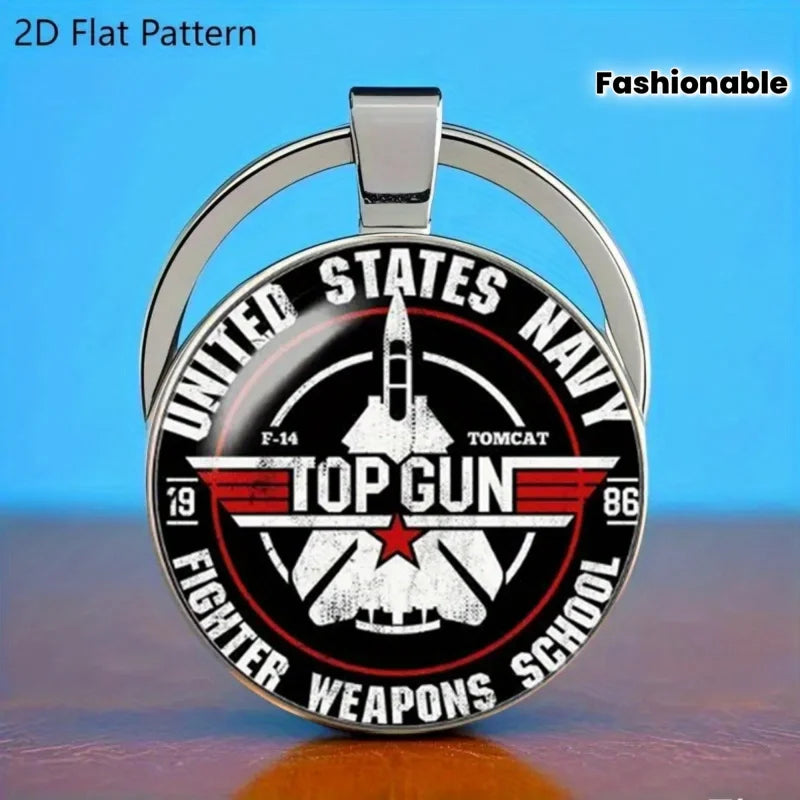 Top Gun Navy Zinc Alloy Keychain