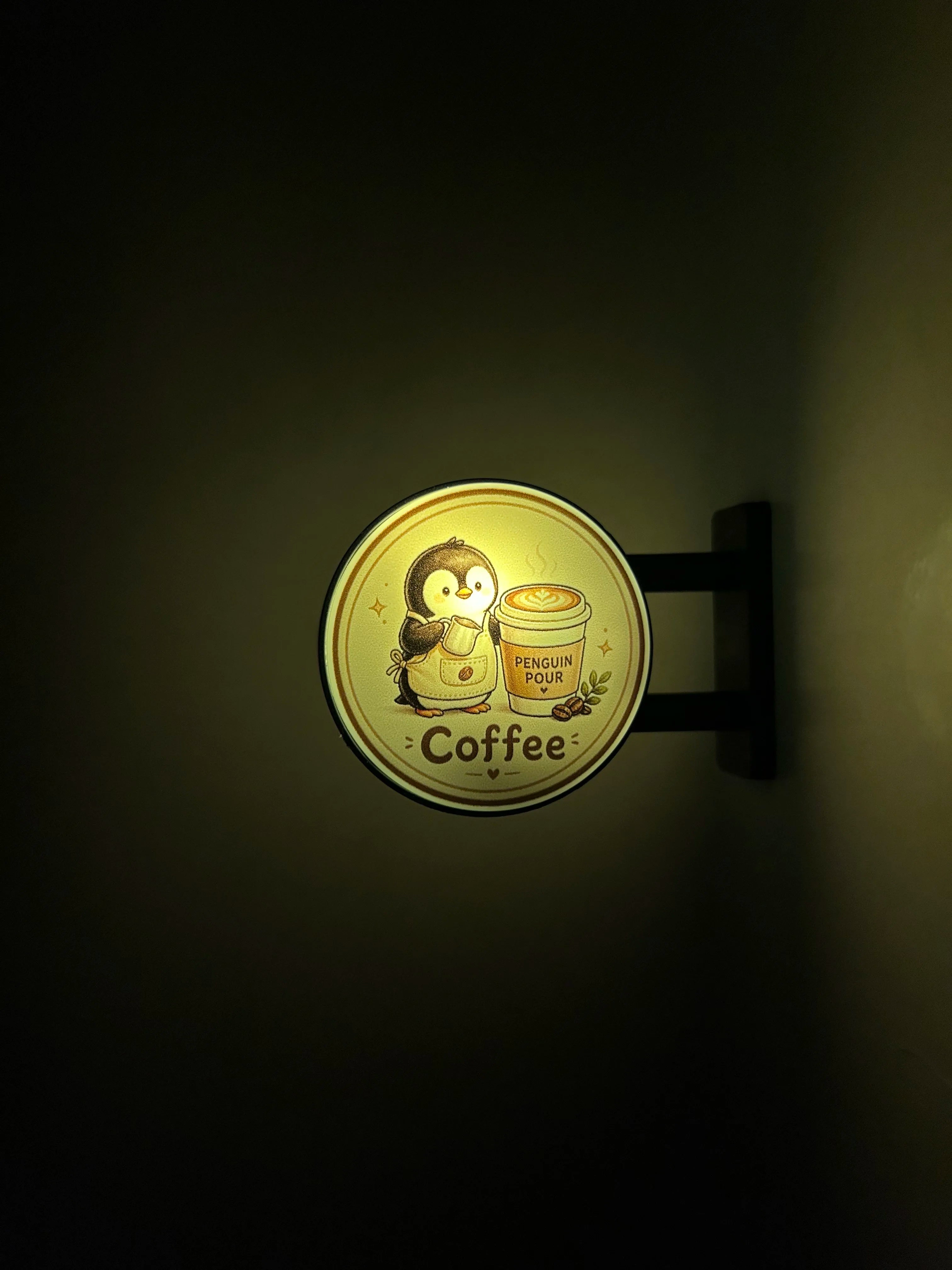 Magnetic Led Sign For Coffee Corner