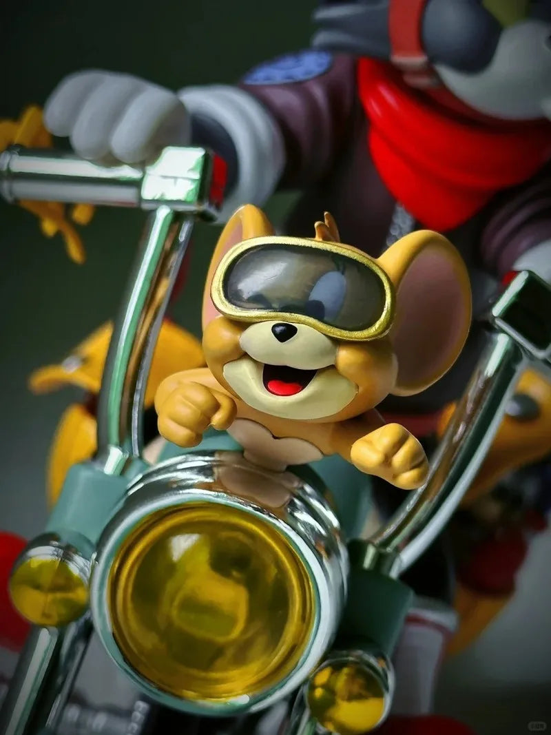 Tom And Jerry Action Figure Retro Motorcycle