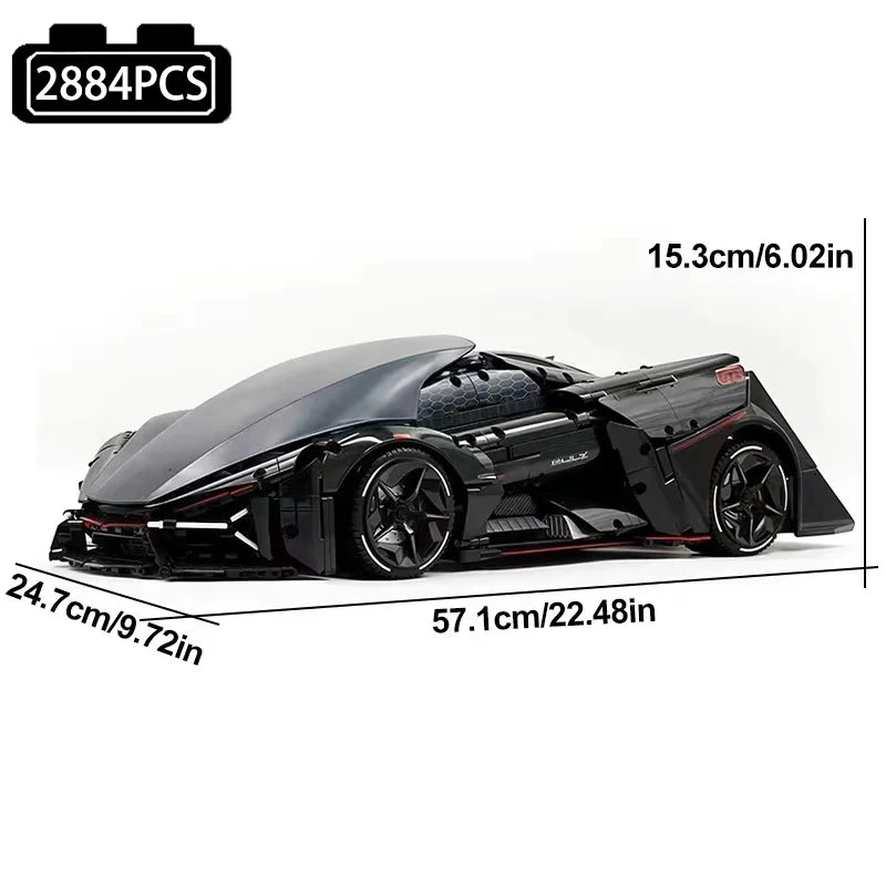 Super Race Car Model Building Block Set RC