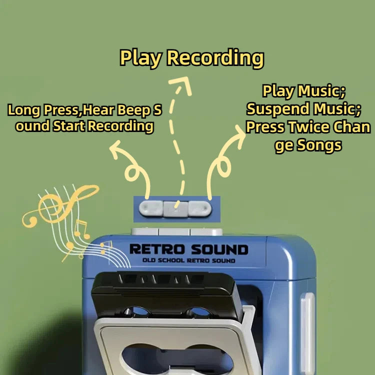 Mini Retro Cassette Recorder