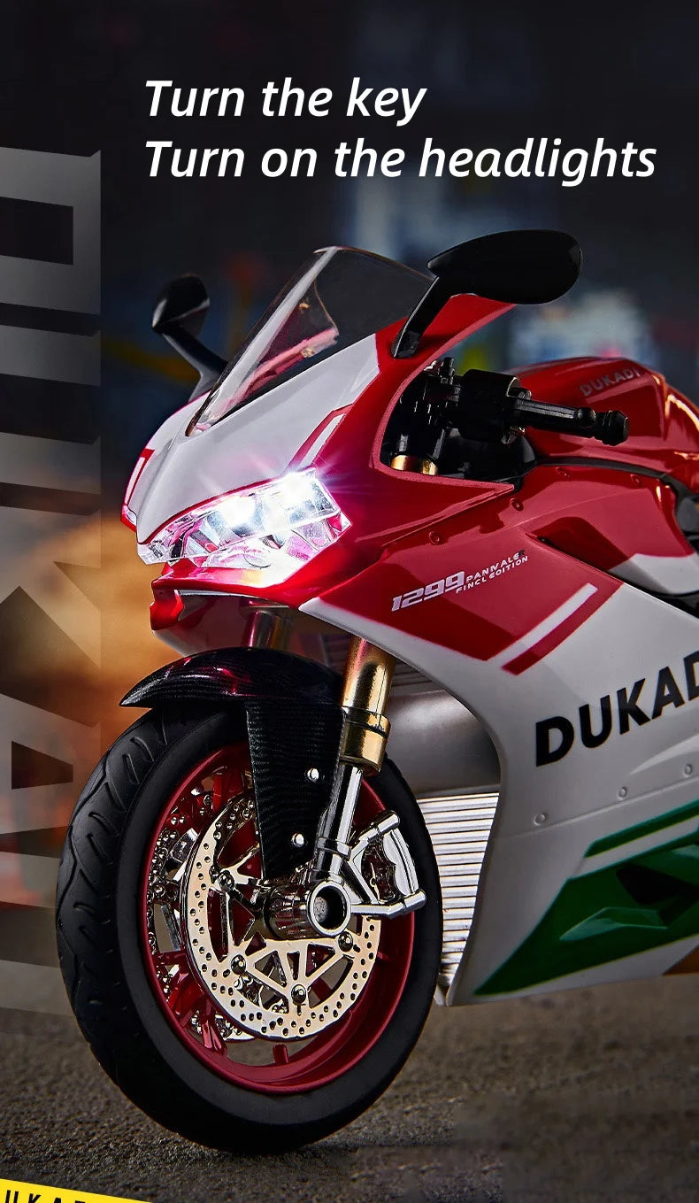 Key Start  Sports Motorcycle With Spray Sound Light