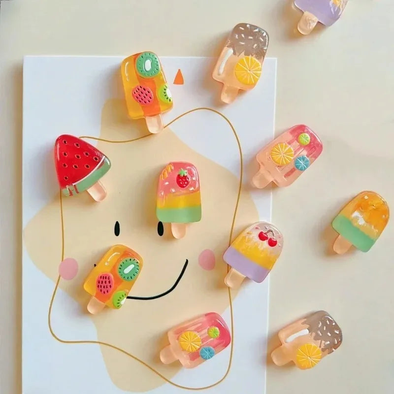 6-Piece Fruit and Ice Cream Magnetic