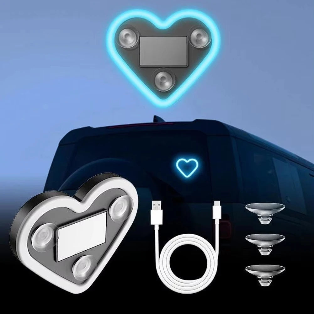 Car Solar Triangle Window Heart