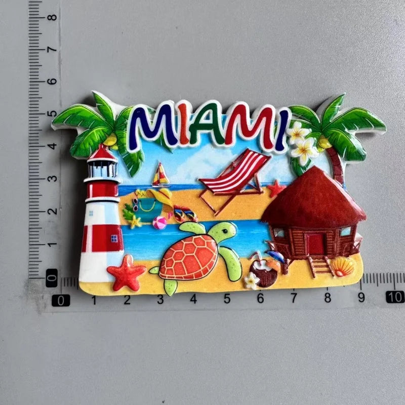 Miami Sunset  magnet fridge
