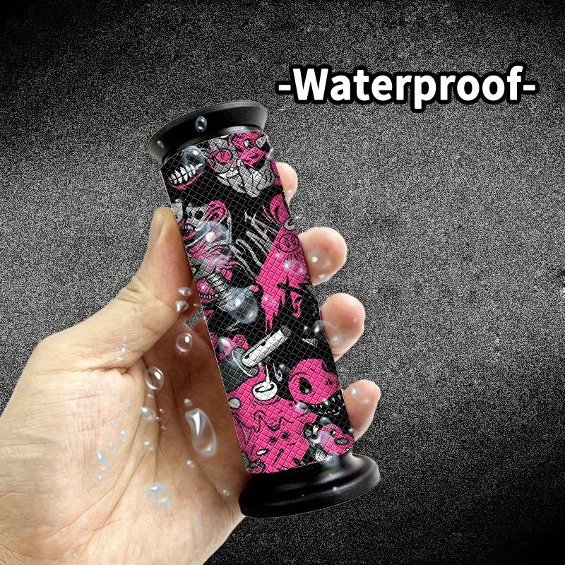 2PCS Graffiti Skull Motorcycle Stickers