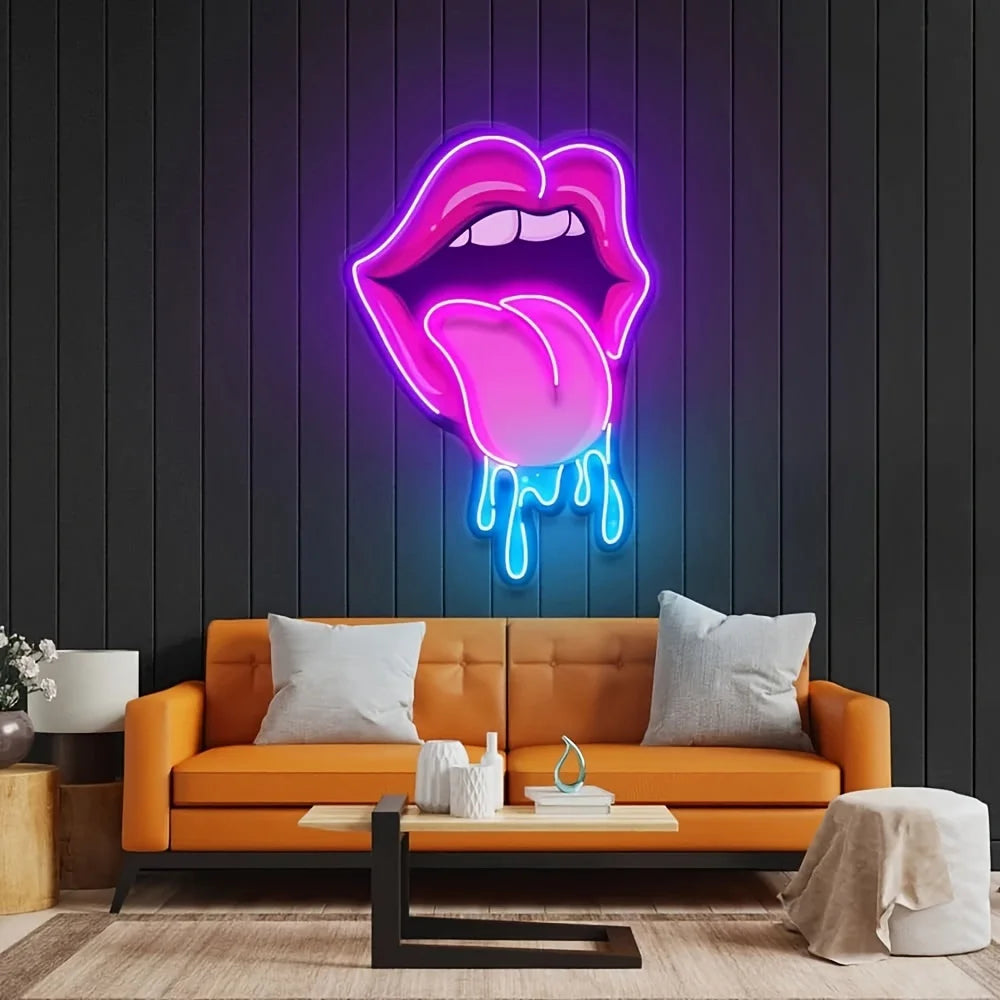 Lips LED Pink Neon