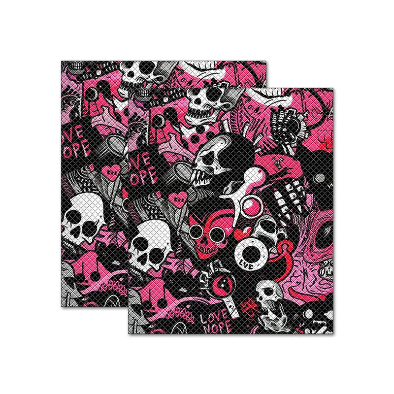 2PCS Graffiti Skull Motorcycle Stickers