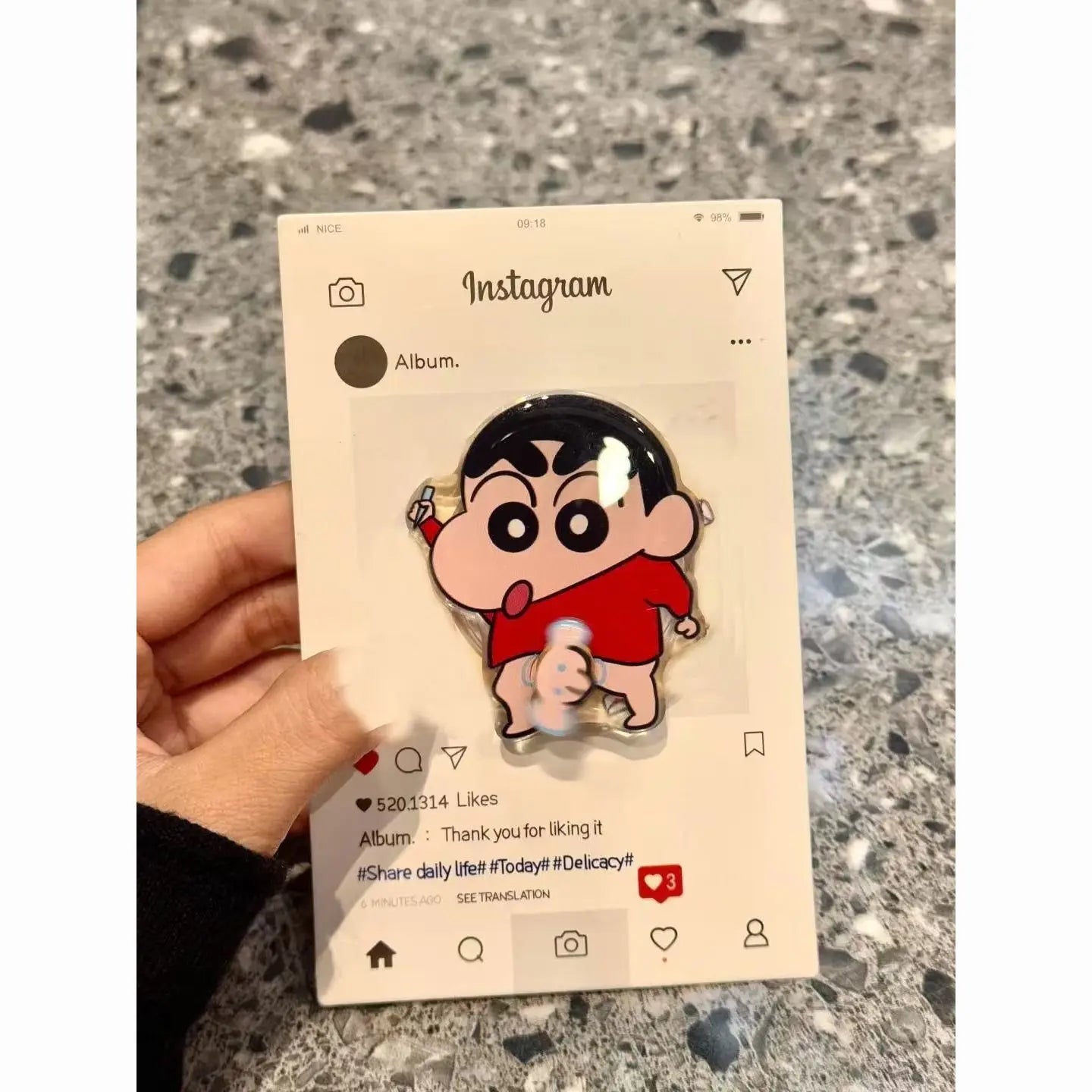 Funny 3D Cartoon Phone Back Holder