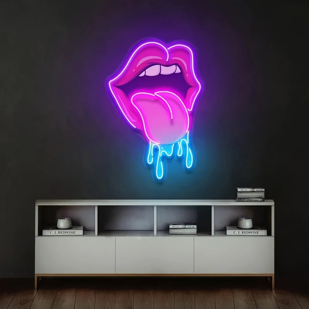 Lips LED Pink Neon