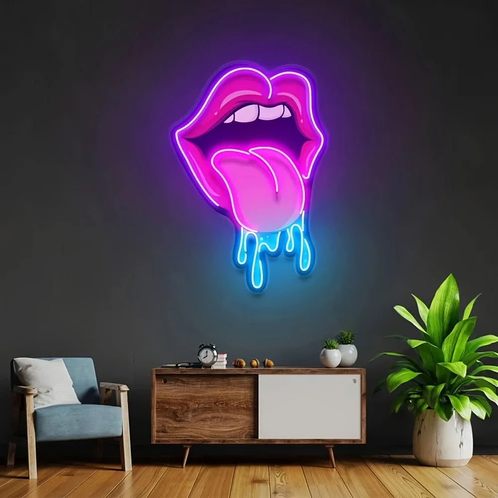 Lips LED Pink Neon