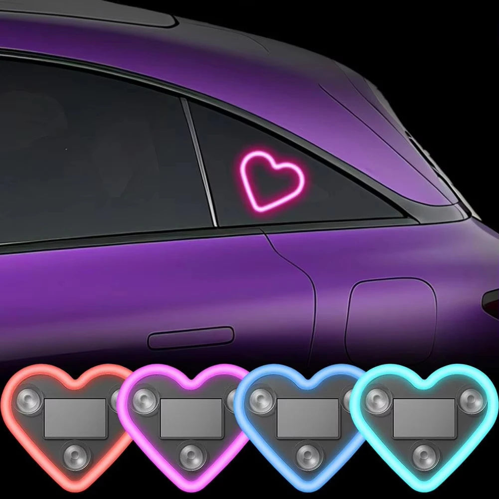 Car Solar Triangle Window Heart