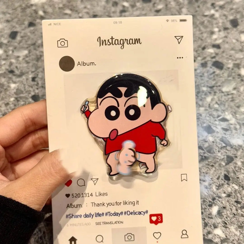 Funny 3D Cartoon Phone Back Holder