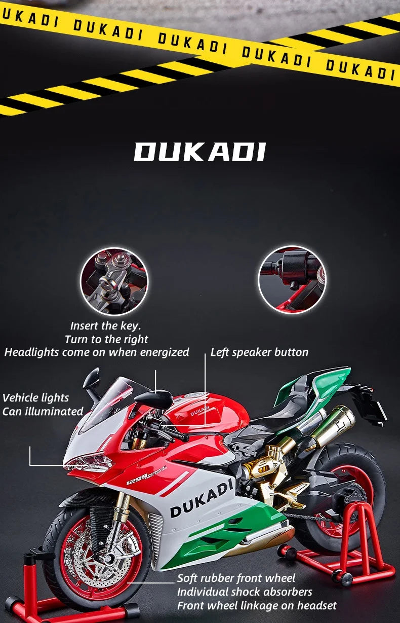 Key Start  Sports Motorcycle With Spray Sound Light