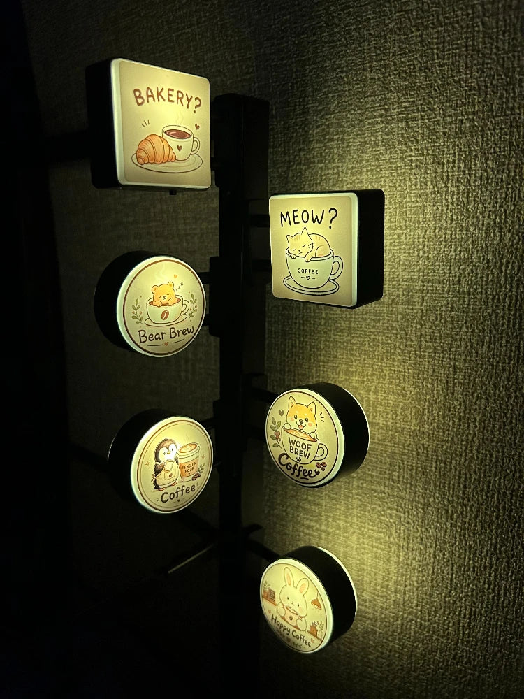 Magnetic Led Sign For Coffee Corner