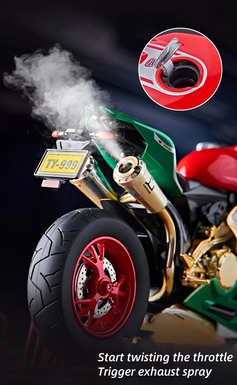 Key Start  Sports Motorcycle With Spray Sound Light