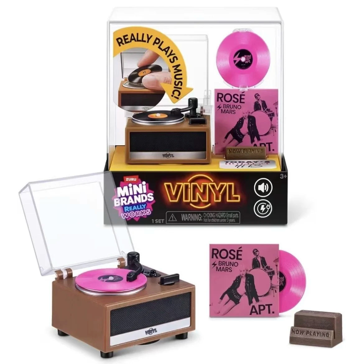 Mini Brands Vinyl Player Blind Box Plays Music Surprise Ball Toy