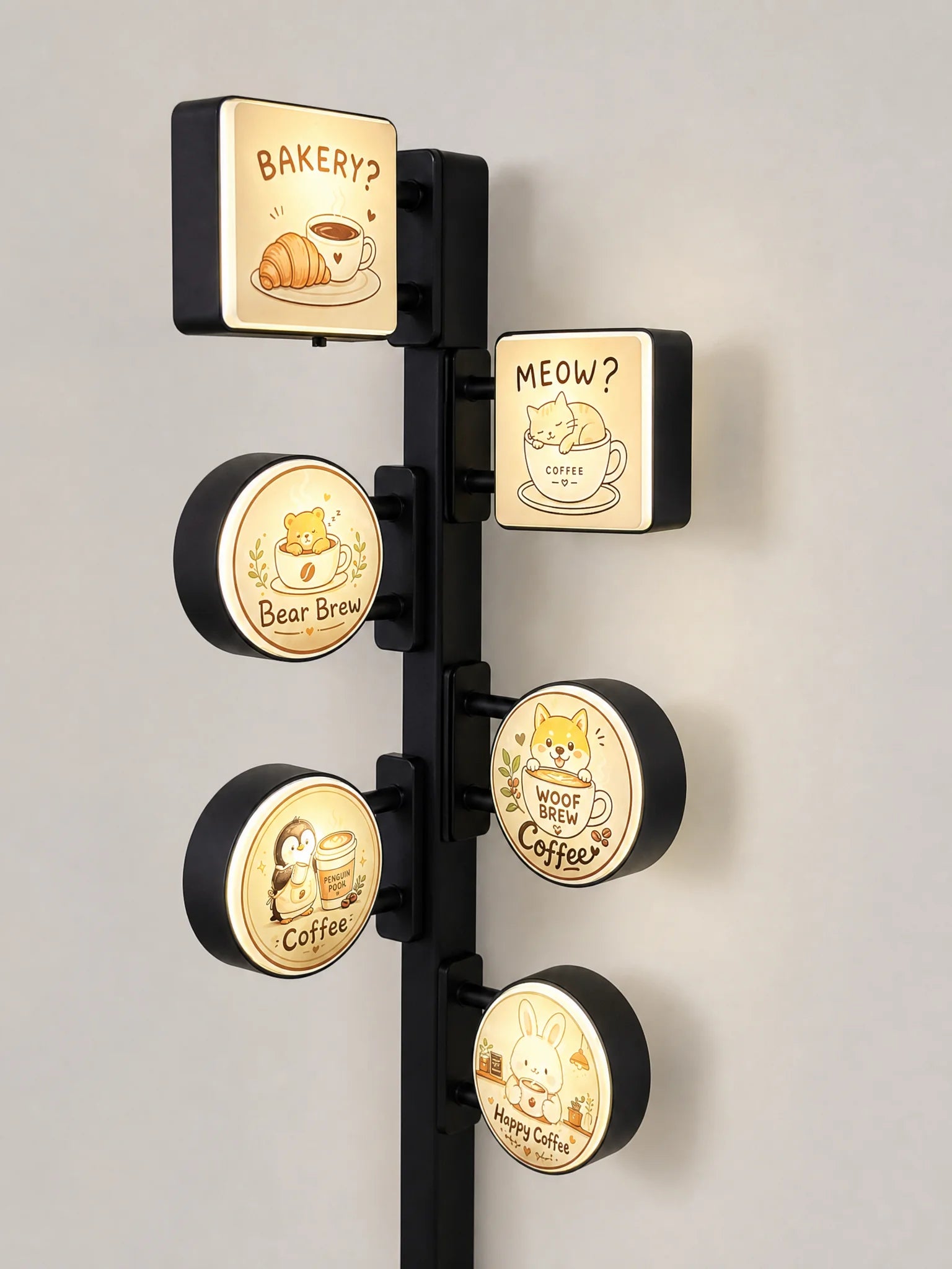Magnetic Led Sign For Coffee Corner