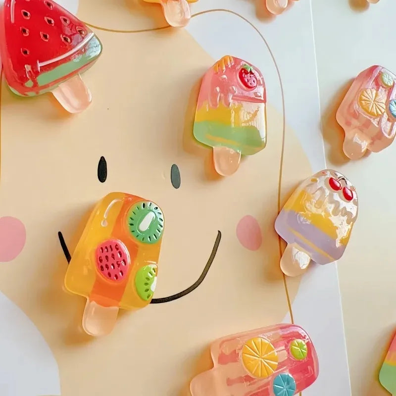 6-Piece Fruit and Ice Cream Magnetic