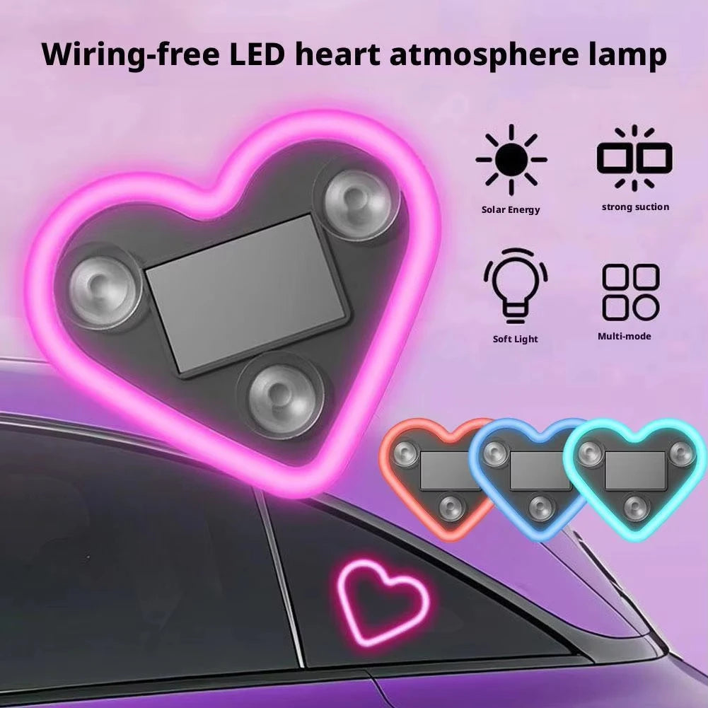 Car Solar Triangle Window Heart