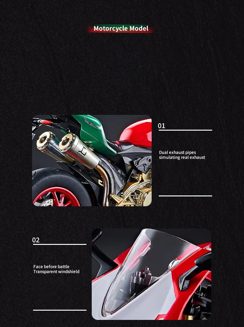 Key Start  Sports Motorcycle With Spray Sound Light