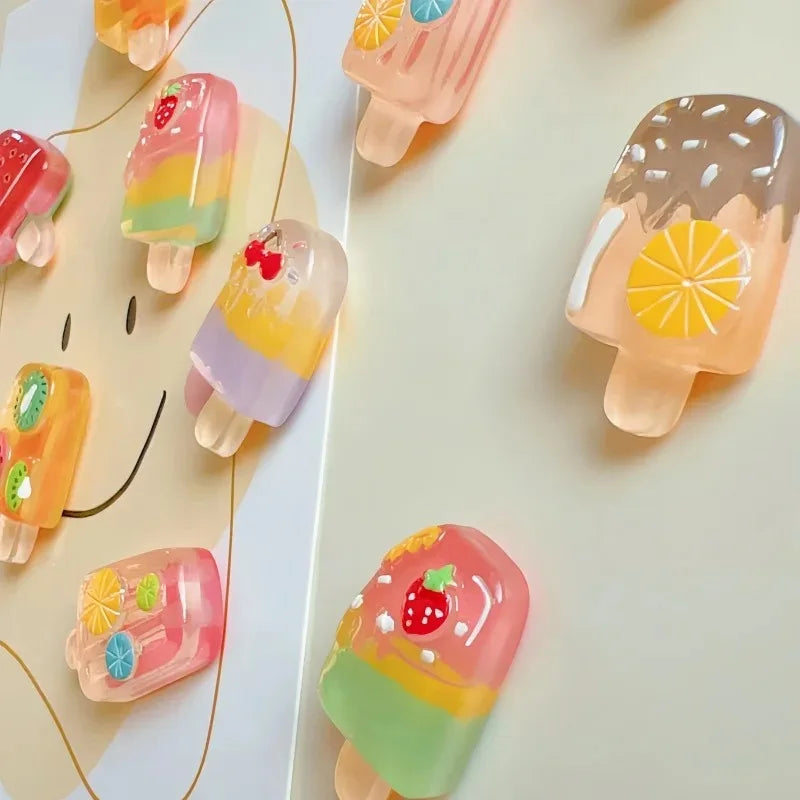 6-Piece Fruit and Ice Cream Magnetic