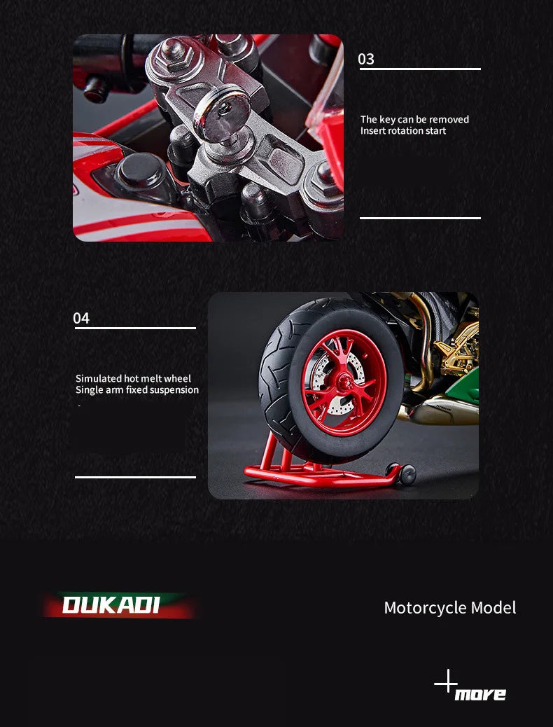 Key Start  Sports Motorcycle With Spray Sound Light
