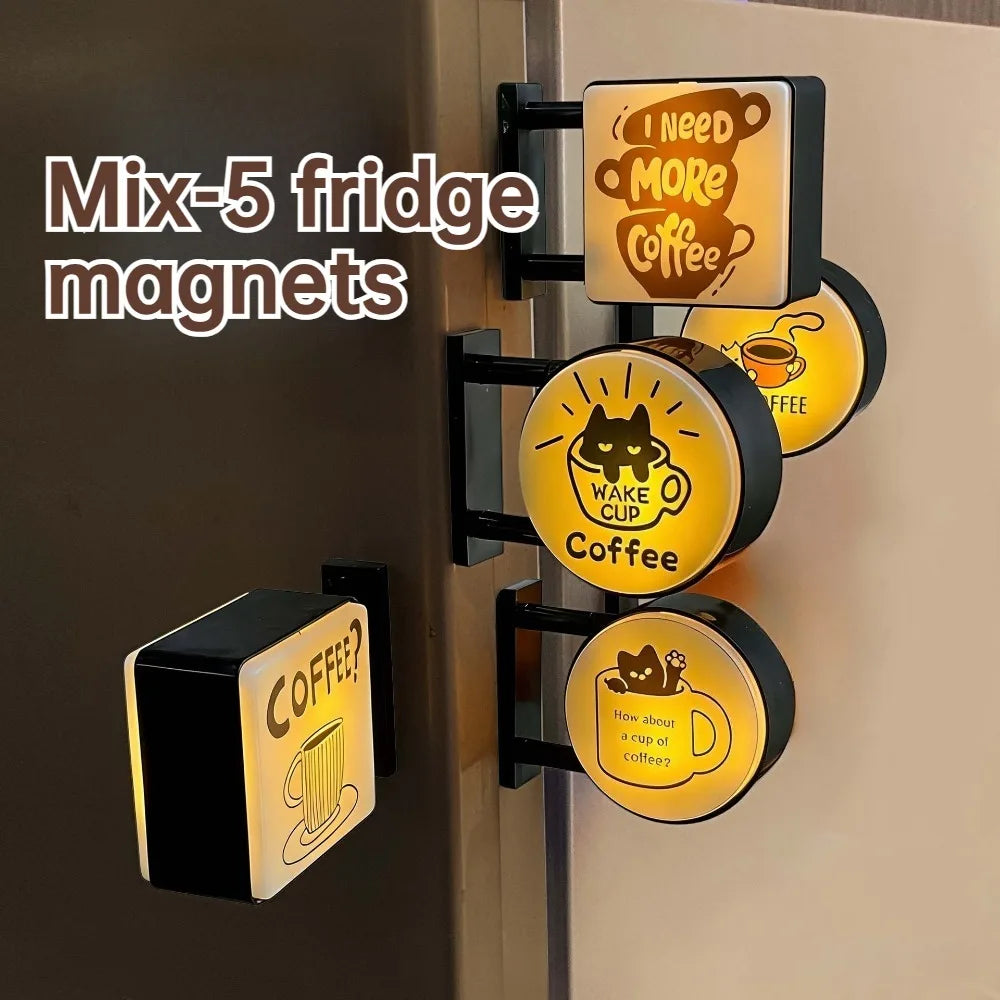 Coffee Shop Fridge Magnet