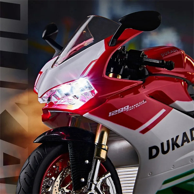 Key Start  Sports Motorcycle With Spray Sound Light