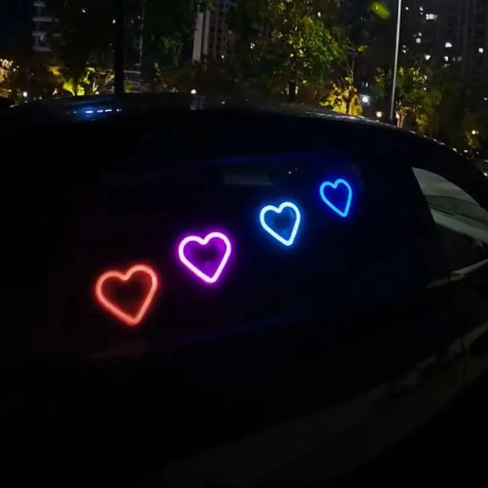 Car Solar Triangle Window Heart