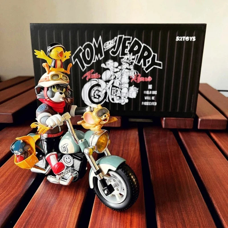 Tom And Jerry Action Figure Retro Motorcycle