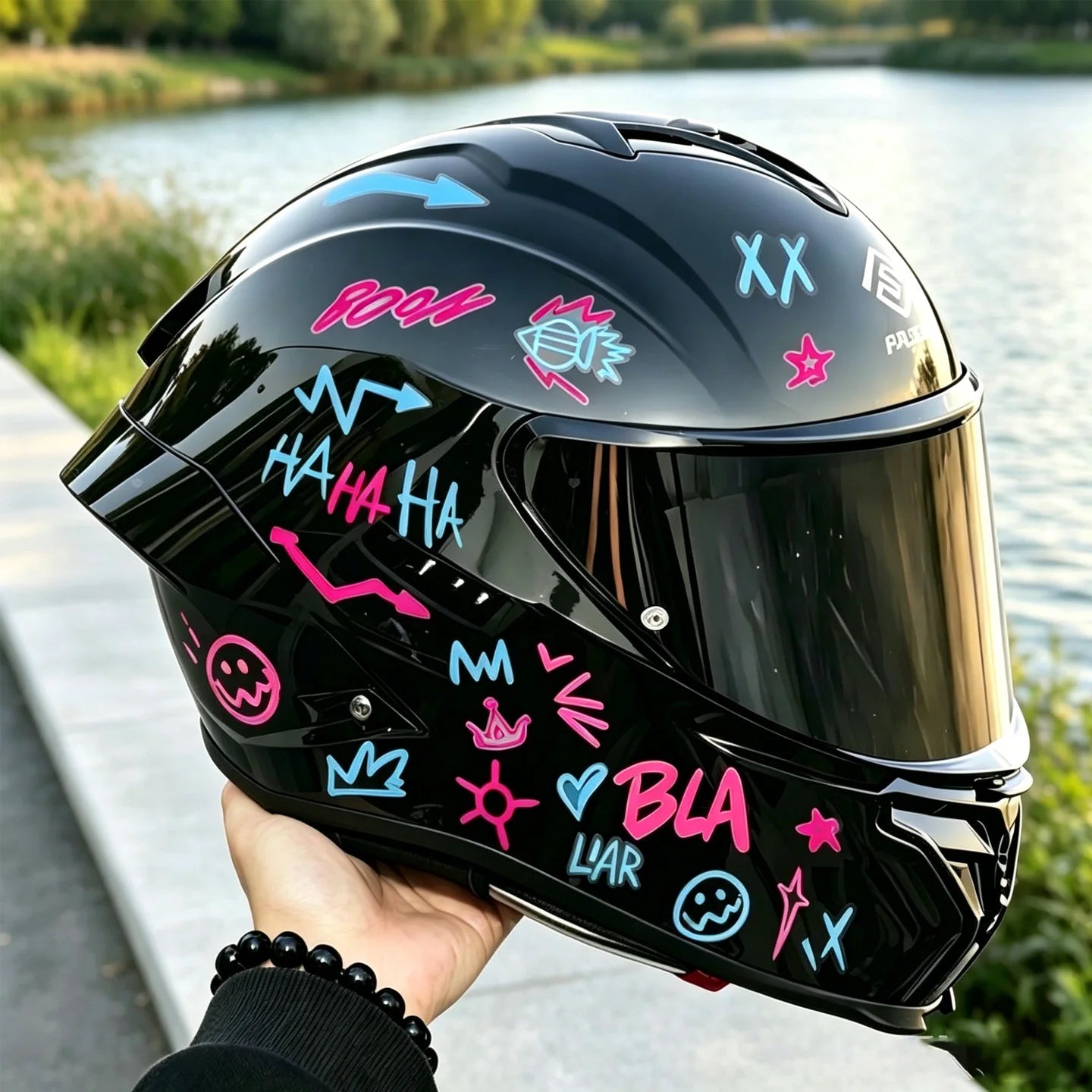 Graffiti Motorcycle Decor Stickers