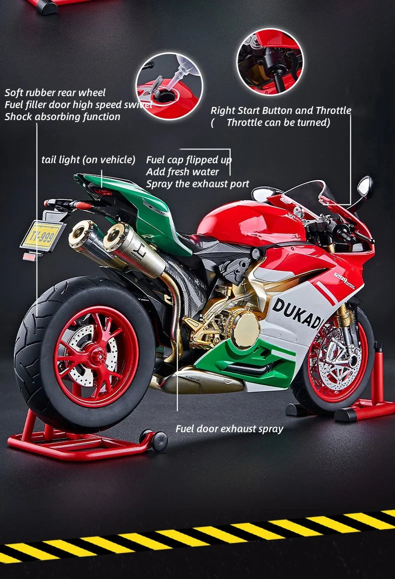 Key Start  Sports Motorcycle With Spray Sound Light