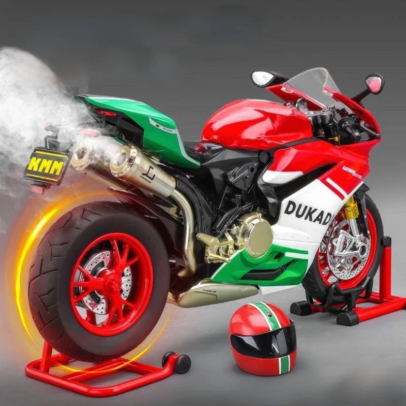 Key Start  Sports Motorcycle With Spray Sound Light