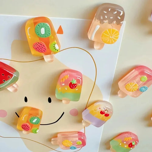 6-Piece Fruit and Ice Cream Magnetic
