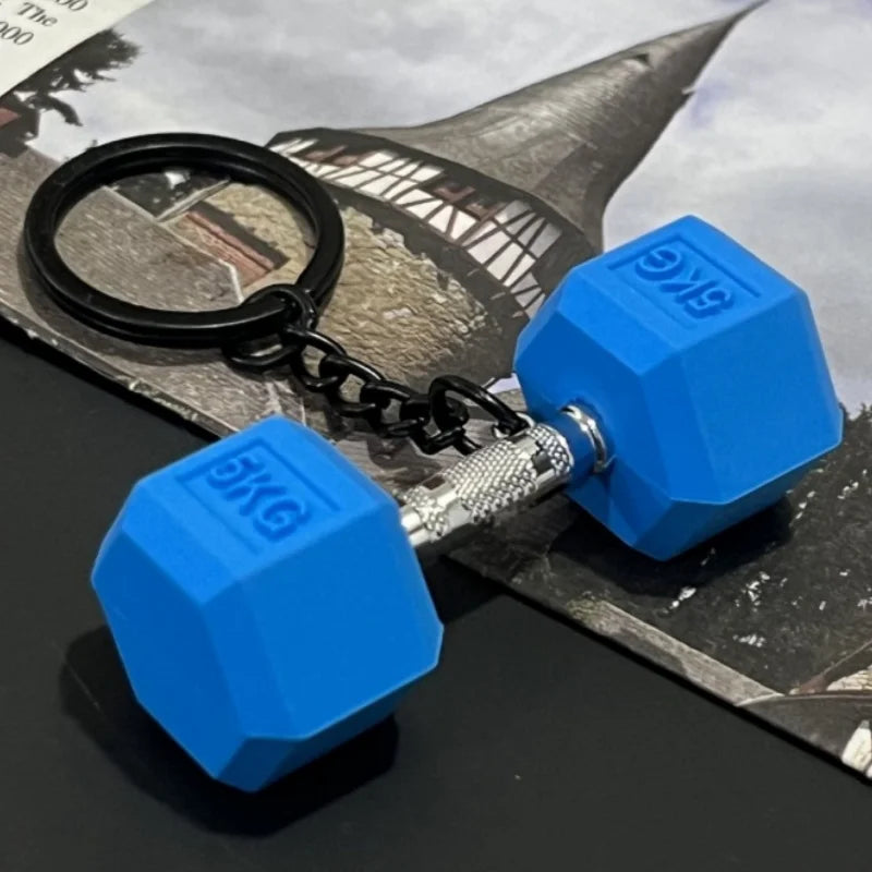 Dumbbell Keychain