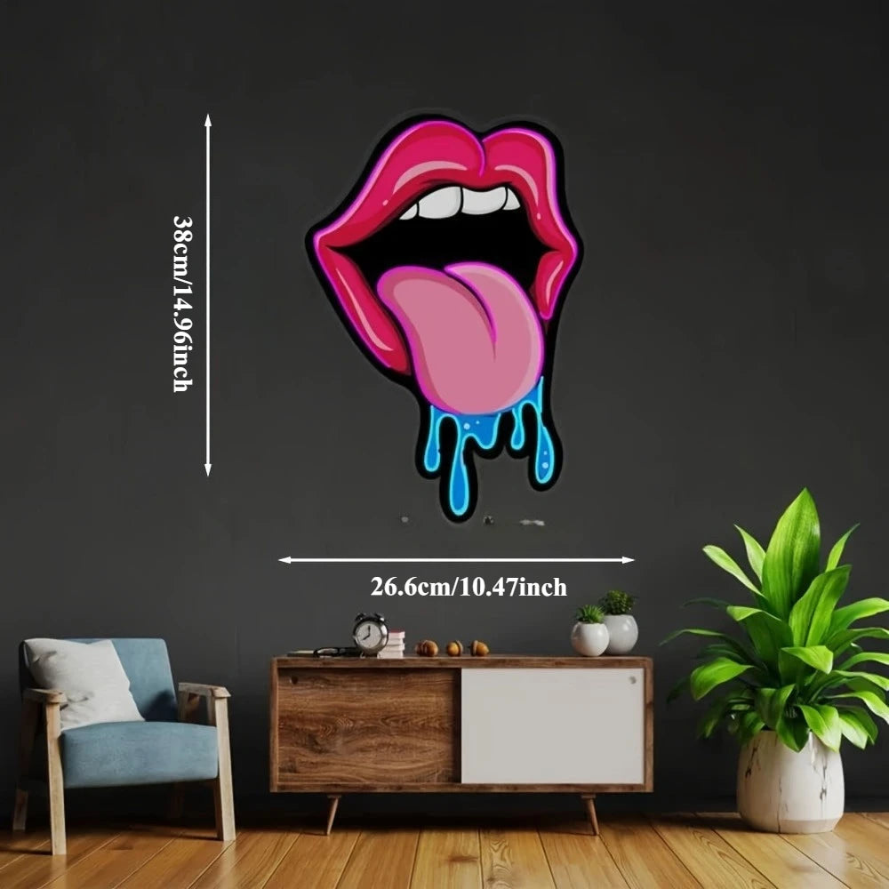 Lips LED Pink Neon