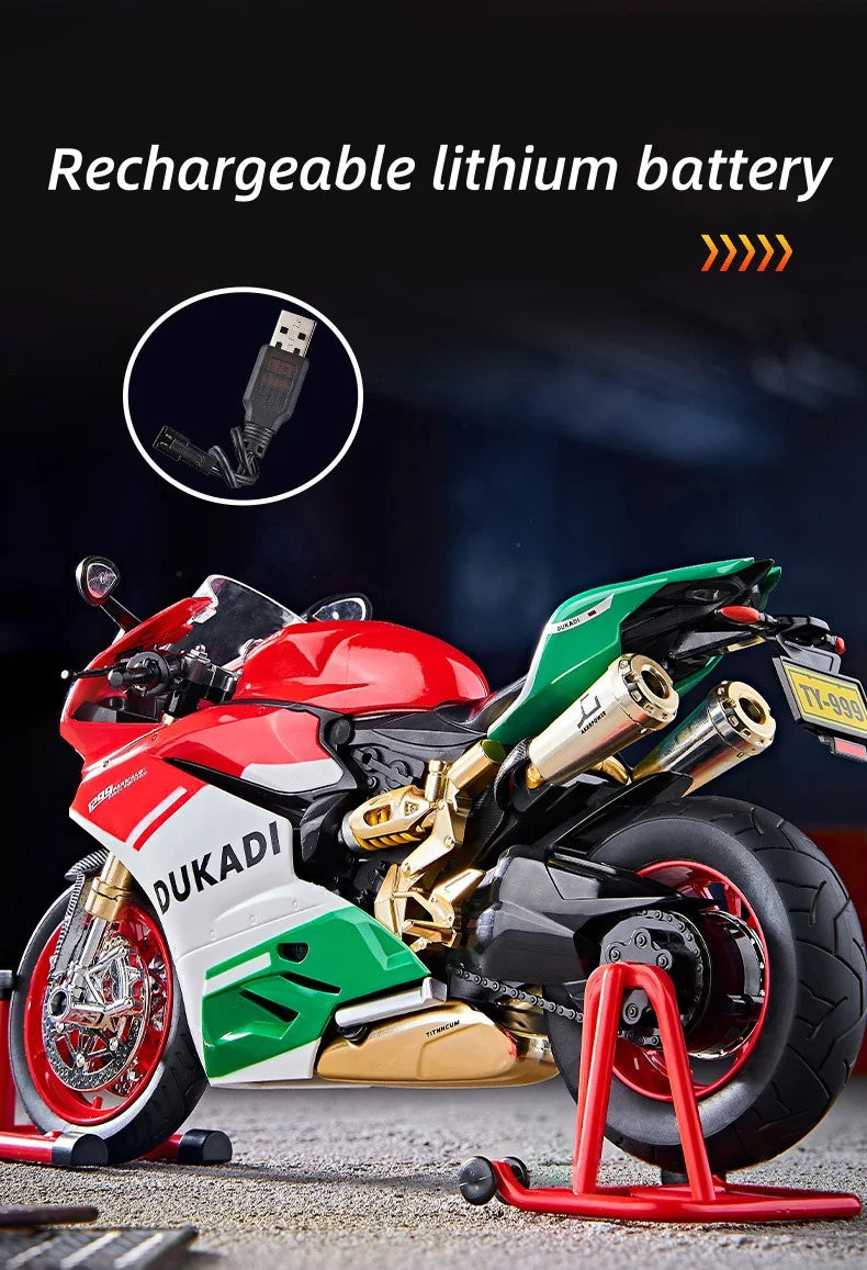 Key Start  Sports Motorcycle With Spray Sound Light