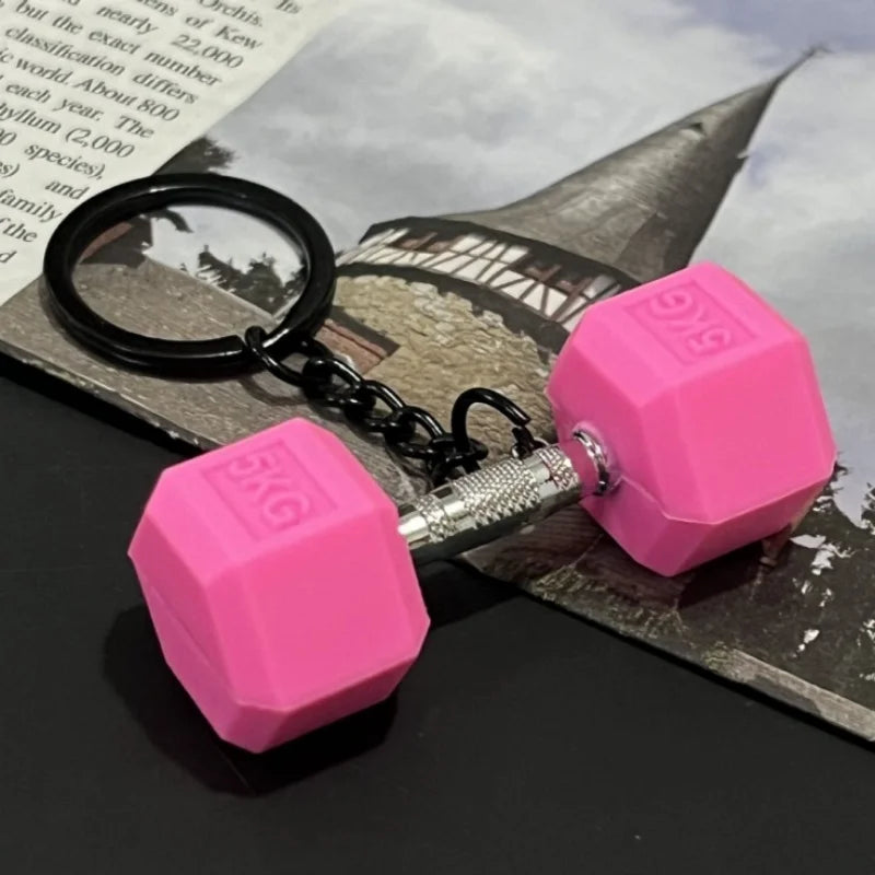 Dumbbell Keychain